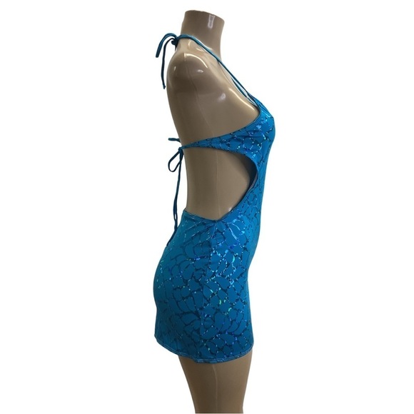 Indecent Proposal by Zuliana mini dress with cut out design and halter tie - Picture 2 of 3